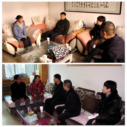 建設(shè)集團(tuán)聯(lián)合黨委副書記、紀(jì)委書記、工會(huì)主席侯本英為銅煤公司困難職工送來冬日溫暖