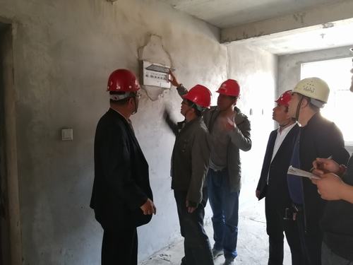 韓城分公司臨涺小區(qū)五棟住宅樓通過分戶預(yù)驗收