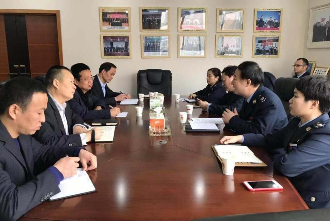 西安經(jīng)開區(qū)稅務局蒞臨建設集團指導工作