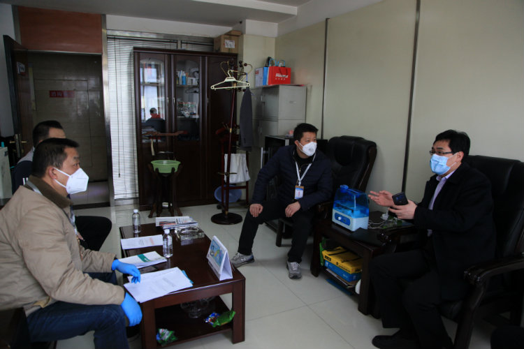 西安市經(jīng)開區(qū)蒞臨陜煤建設開展疫情防控復工復產驗收工作