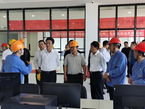 榆林市委書(shū)記戴征社，市委常委、常務(wù)副市長(zhǎng)李博一行蒞臨榆林市垃圾焚燒發(fā)電項(xiàng)目調(diào)研指導(dǎo)工作
