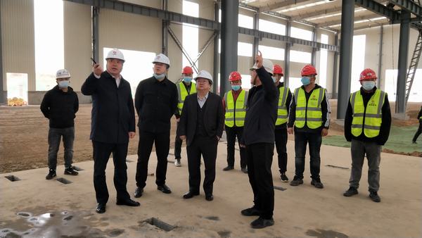 榆林城投集團黨委書記、董事長、總經(jīng)理郝君一行深入陜煤建設(shè)榆林公司杭蕭綠色鋼結(jié)構(gòu)產(chǎn)業(yè)制造基地項目檢查指導(dǎo)工作