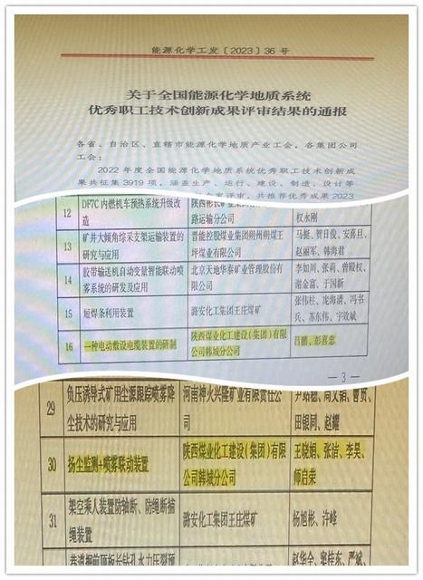 陜煤建設(shè)韓城分公司：2項(xiàng)！再獲國家級榮譽(yù)