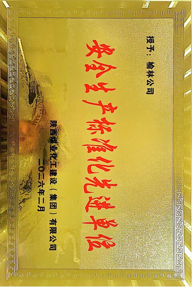 喜獲殊榮樹標桿  安全護航促發(fā)展