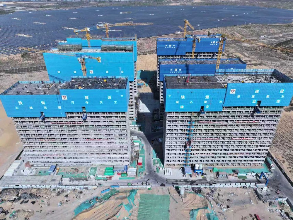 榆林化學(xué)倒班宿舍2#樓提前封頂，開啟項目交付新征程